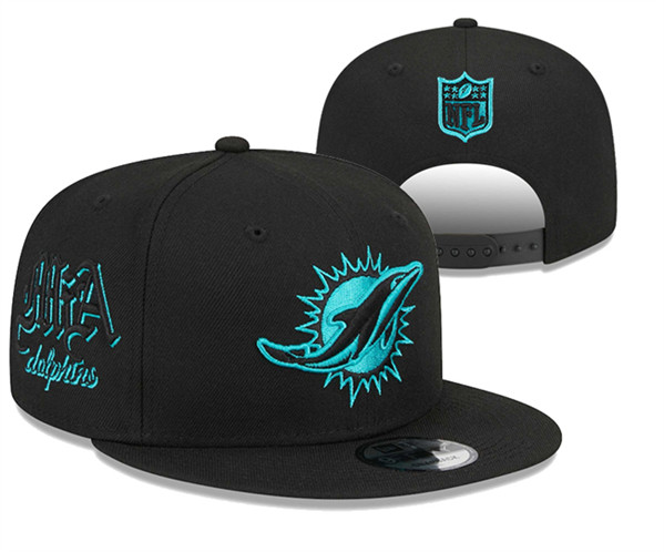Miami Dolphins Stitched Snapback Hats 100